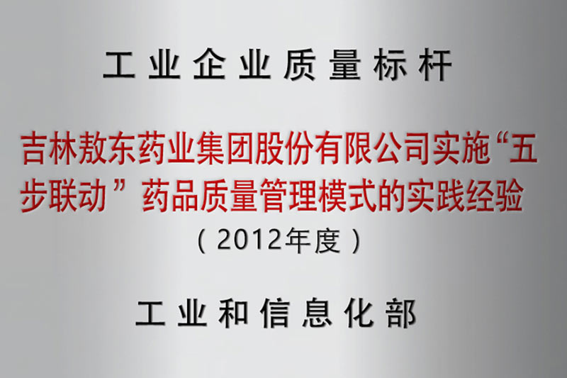 工业企业质量标杆